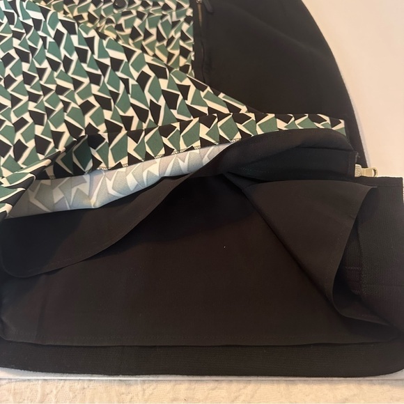 M by Missoni Dual Zipper Green Black Pencil Skirt - Italian 44 / US 8 - Picture 10 of 15